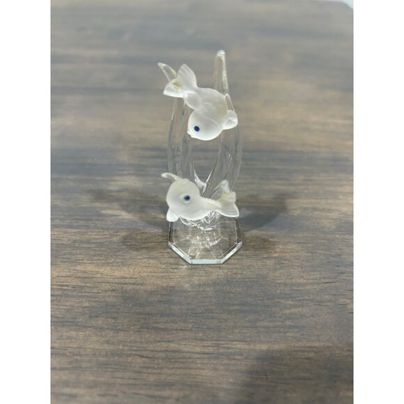 Crystal Images By Crystallite 2 Frosted Reef Fish Figurine 3" - Picture 1 of 7